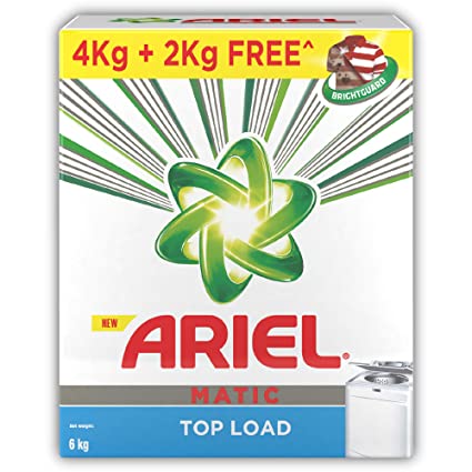 Ariel Matic Top Load Detergent Powder - Buy 4 kg Get 2 kg Free - Brand Offer